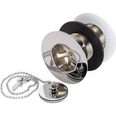 chrome plated sink waste and plug