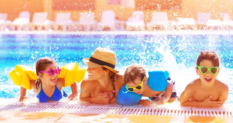 Clean and healthly swimming pool