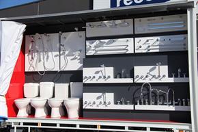 Mobile Plumbing Showroom Close Up